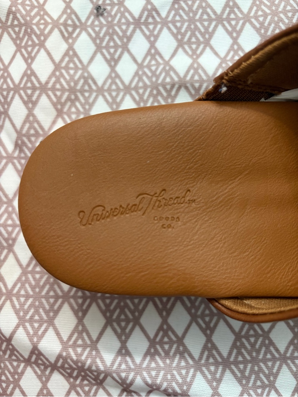 Universal Thread Brown Leather Clogs with gold details - Picture 2 of 5